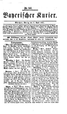 Bayerischer Kurier Montag 8. April 1861