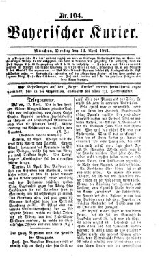 Bayerischer Kurier Dienstag 16. April 1861