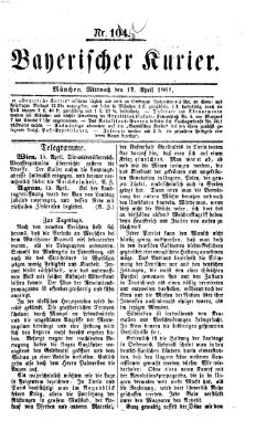 Bayerischer Kurier Mittwoch 17. April 1861