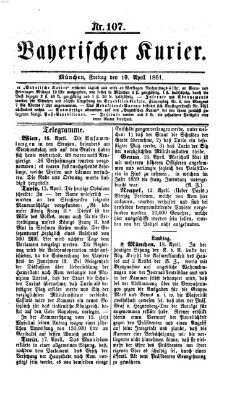 Bayerischer Kurier Freitag 19. April 1861