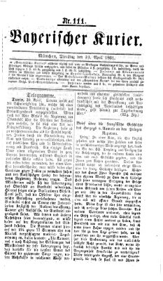 Bayerischer Kurier Dienstag 23. April 1861