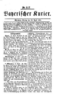 Bayerischer Kurier Montag 29. April 1861