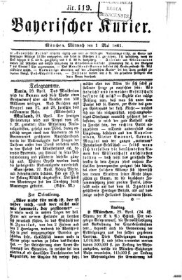 Bayerischer Kurier Mittwoch 1. Mai 1861