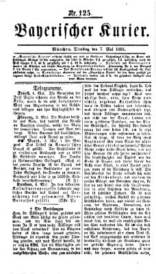 Bayerischer Kurier Dienstag 7. Mai 1861