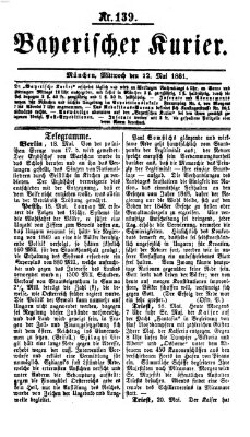 Bayerischer Kurier Mittwoch 22. Mai 1861