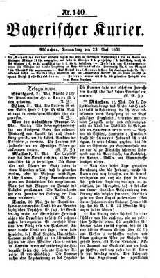 Bayerischer Kurier Donnerstag 23. Mai 1861