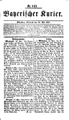 Bayerischer Kurier Mittwoch 29. Mai 1861