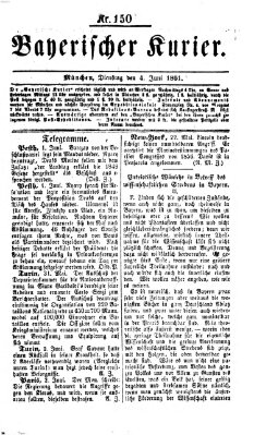 Bayerischer Kurier Dienstag 4. Juni 1861