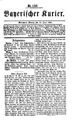 Bayerischer Kurier Montag 10. Juni 1861