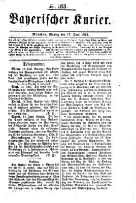 Bayerischer Kurier Montag 17. Juni 1861