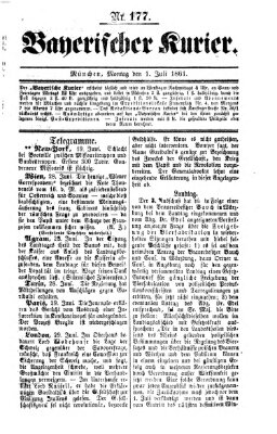 Bayerischer Kurier Montag 1. Juli 1861