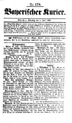 Bayerischer Kurier Dienstag 2. Juli 1861