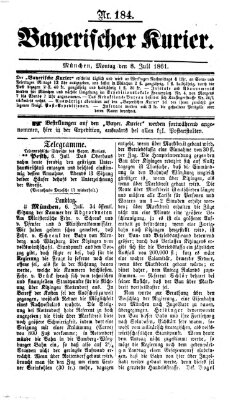 Bayerischer Kurier Montag 8. Juli 1861