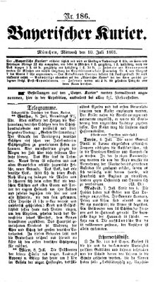 Bayerischer Kurier Mittwoch 10. Juli 1861