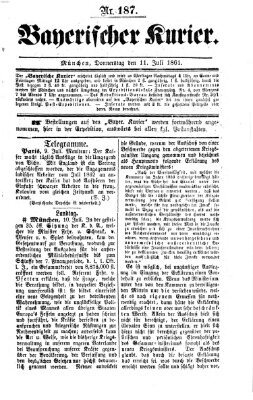 Bayerischer Kurier Donnerstag 11. Juli 1861