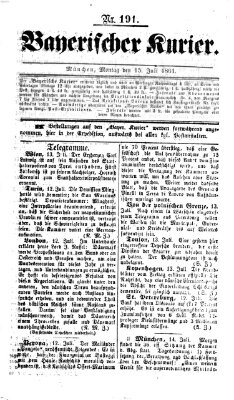 Bayerischer Kurier Montag 15. Juli 1861