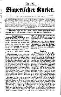 Bayerischer Kurier Dienstag 16. Juli 1861