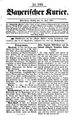 Bayerischer Kurier Freitag 19. Juli 1861