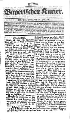 Bayerischer Kurier Freitag 26. Juli 1861