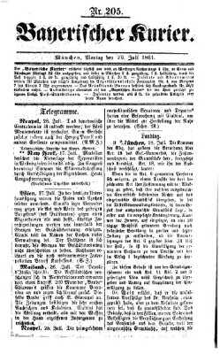 Bayerischer Kurier Montag 29. Juli 1861