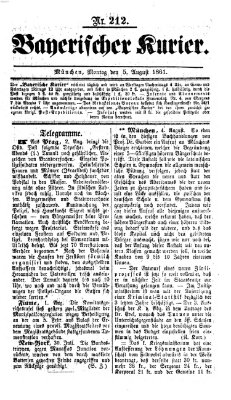 Bayerischer Kurier Montag 5. August 1861