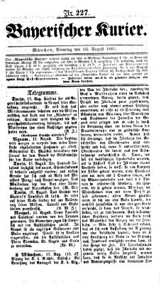 Bayerischer Kurier Dienstag 20. August 1861