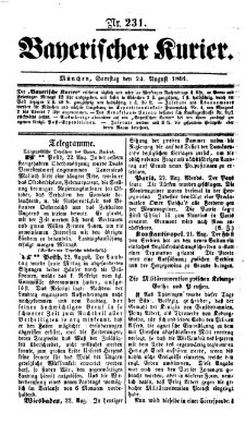 Bayerischer Kurier Samstag 24. August 1861