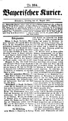 Bayerischer Kurier Dienstag 27. August 1861