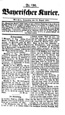 Bayerischer Kurier Donnerstag 29. August 1861