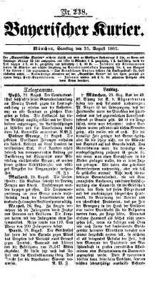 Bayerischer Kurier Samstag 31. August 1861