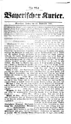 Bayerischer Kurier Freitag 13. September 1861