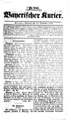 Bayerischer Kurier Mittwoch 18. September 1861