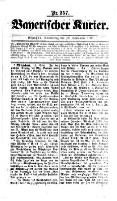 Bayerischer Kurier Donnerstag 19. September 1861