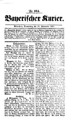 Bayerischer Kurier Donnerstag 26. September 1861