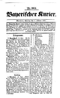 Bayerischer Kurier Dienstag 1. Oktober 1861