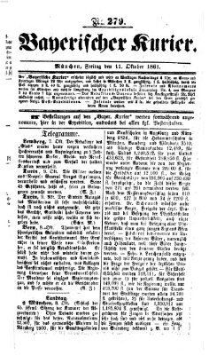 Bayerischer Kurier Freitag 11. Oktober 1861