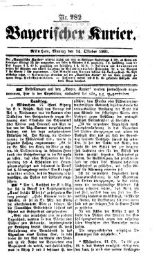 Bayerischer Kurier Montag 14. Oktober 1861