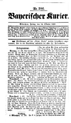 Bayerischer Kurier Freitag 18. Oktober 1861