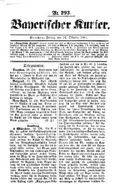 Bayerischer Kurier Freitag 25. Oktober 1861