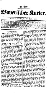 Bayerischer Kurier Dienstag 29. Oktober 1861