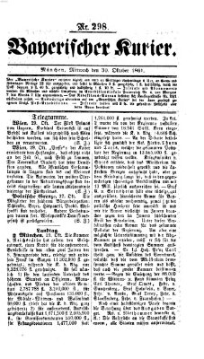 Bayerischer Kurier Mittwoch 30. Oktober 1861