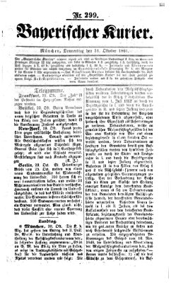 Bayerischer Kurier Donnerstag 31. Oktober 1861