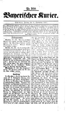 Bayerischer Kurier Freitag 1. November 1861