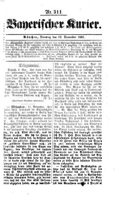 Bayerischer Kurier Dienstag 12. November 1861