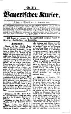 Bayerischer Kurier Mittwoch 13. November 1861