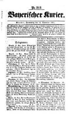 Bayerischer Kurier Donnerstag 14. November 1861