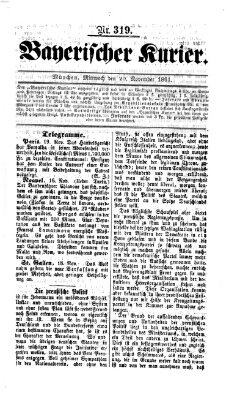 Bayerischer Kurier Mittwoch 20. November 1861