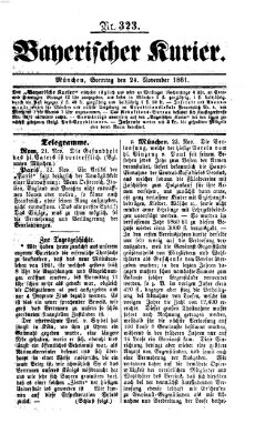 Bayerischer Kurier Sonntag 24. November 1861