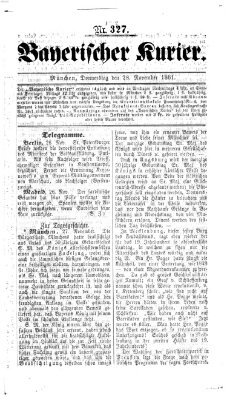 Bayerischer Kurier Donnerstag 28. November 1861