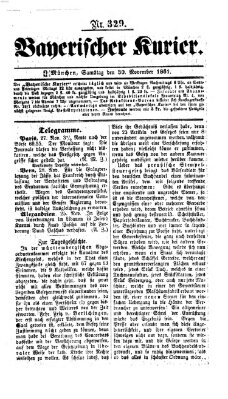 Bayerischer Kurier Samstag 30. November 1861